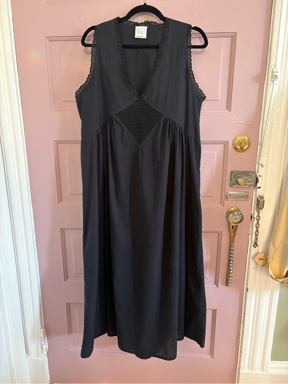 Vintage Cotton Gown in Noir